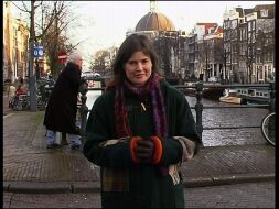 Sophie Aldred on location for 'Anti-Matter from Amsterdam'